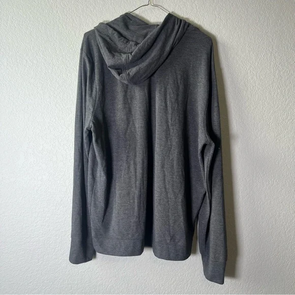 Polo Ralph Lauren Sleepwear Hoodie Size Large Gray & White - Picture 2 of 5